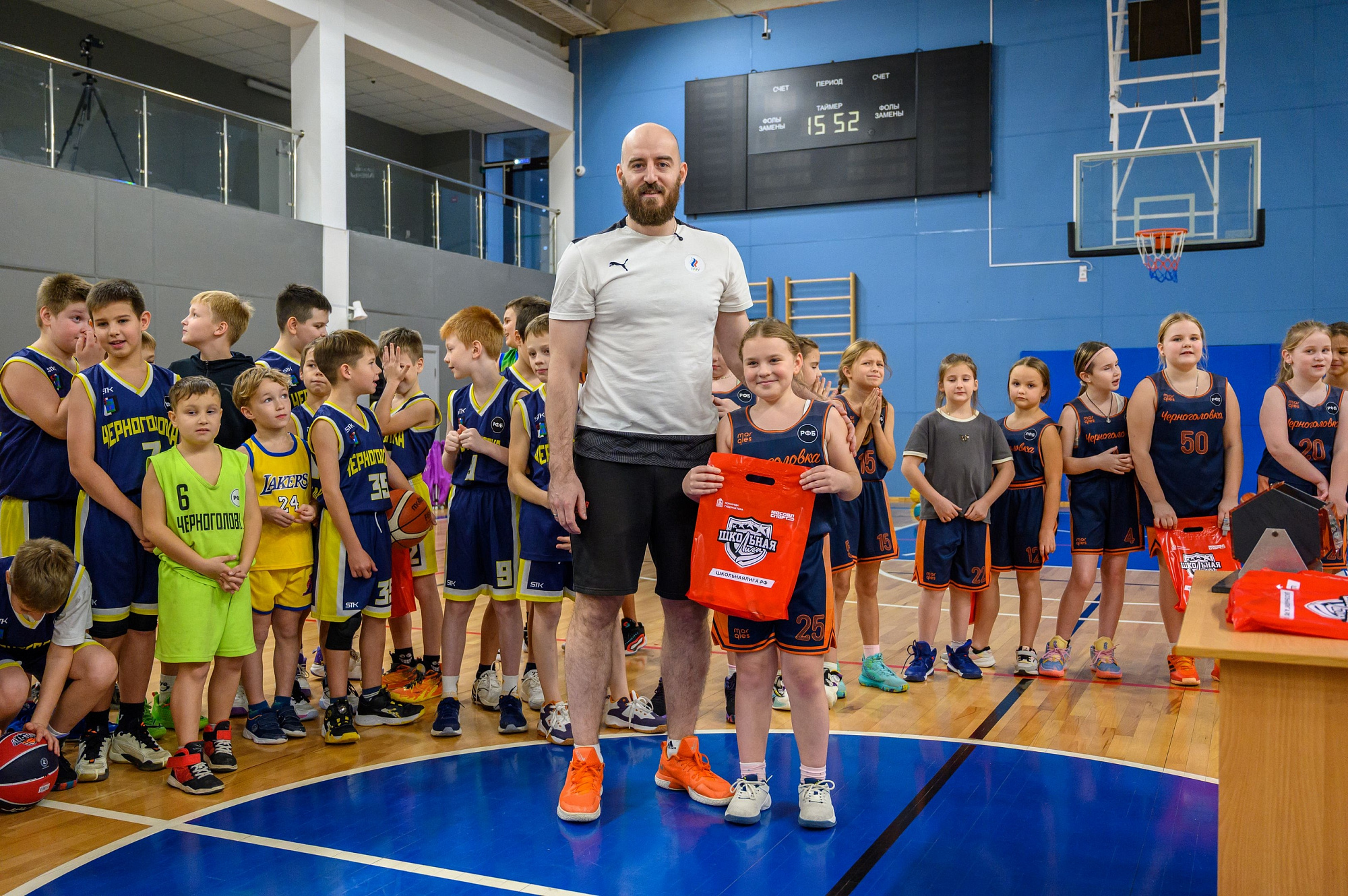 Мастер-класс по баскетболу Владимира Агабабьяна в Черноголовке